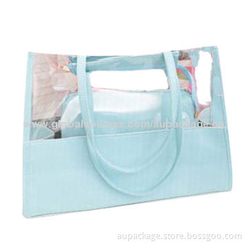 Fashionable, Clear, PVC/Waterproof Shopping Bag with SGS and FSC Marks